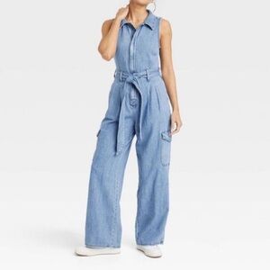 Universal Thread Light Blue Denim Shirt Dress